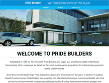 Tablet Screenshot of pridebuildersinc.com